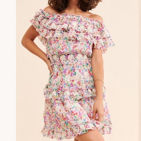 Btfl-Life Off the Shoulder Mini Dress Size M - Picture 2 of 6